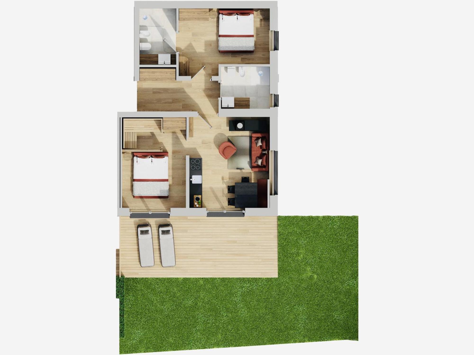 Superior Apartment mit Sauna