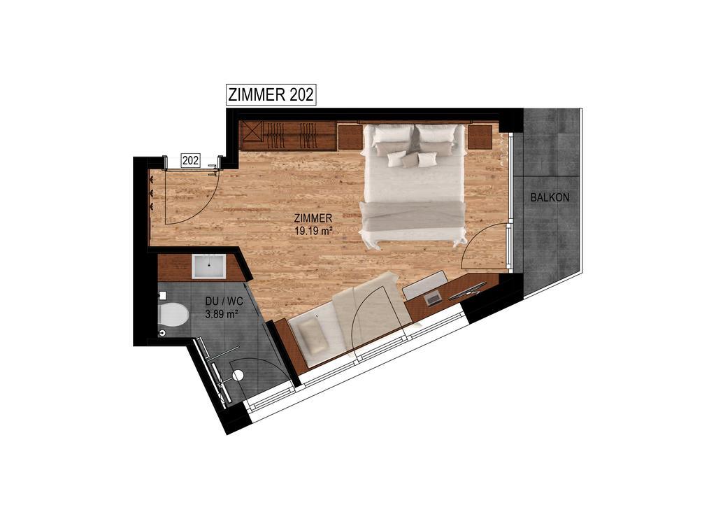 Dreibettzimmer