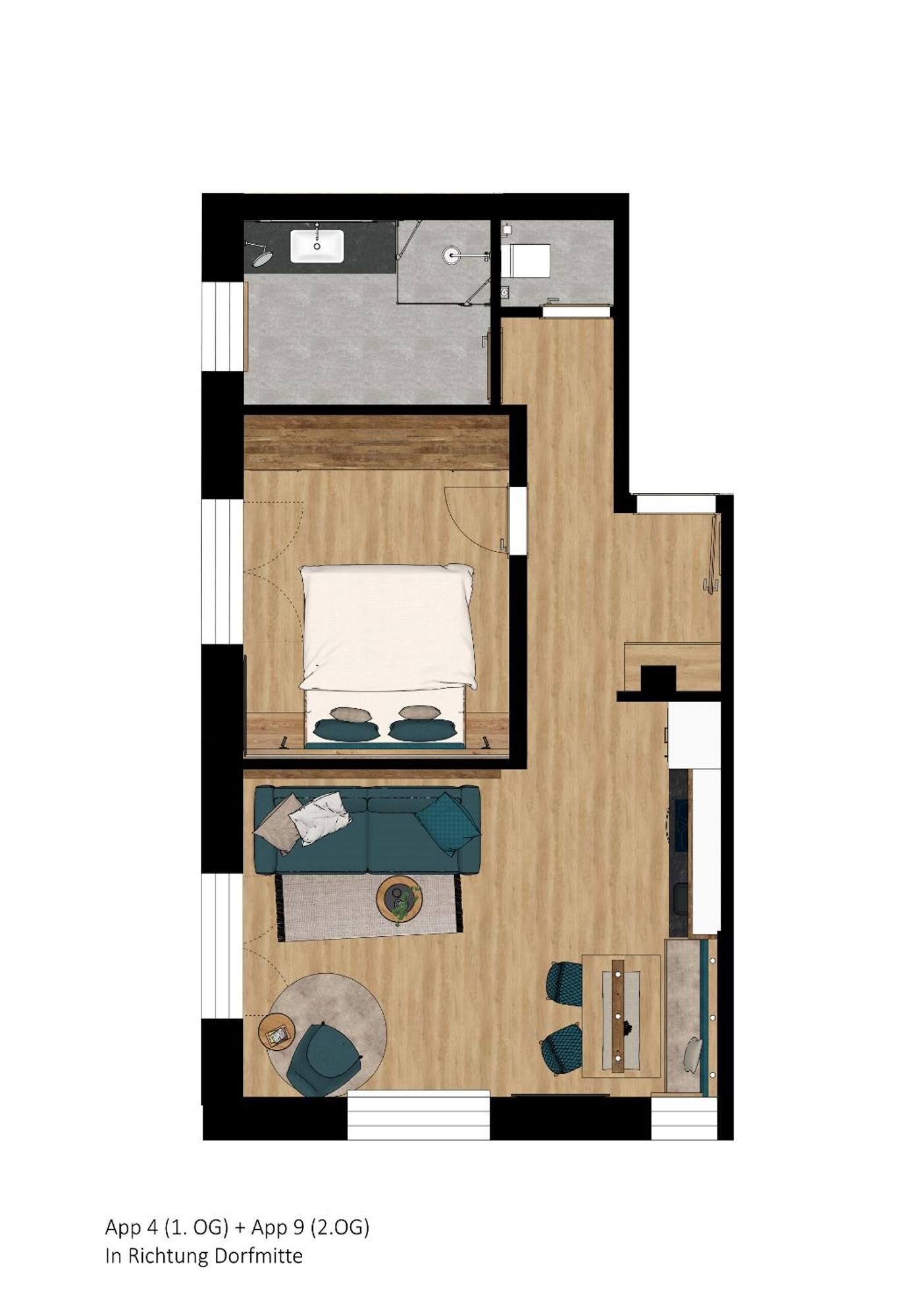 Apartment mit Blick auf die Berge