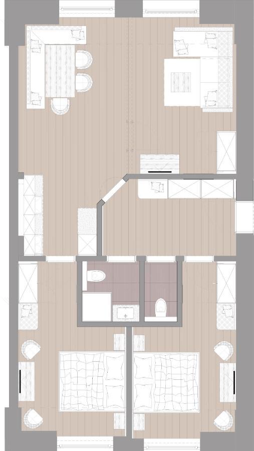 Apartment mit 2 Schlafzimmern und Waldblick
